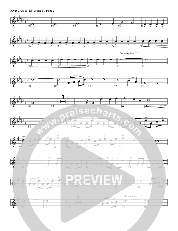 And Can It Be Violin 2 (G3 Worship)