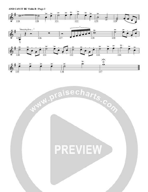 And Can It Be Violin 2 (G3 Worship)