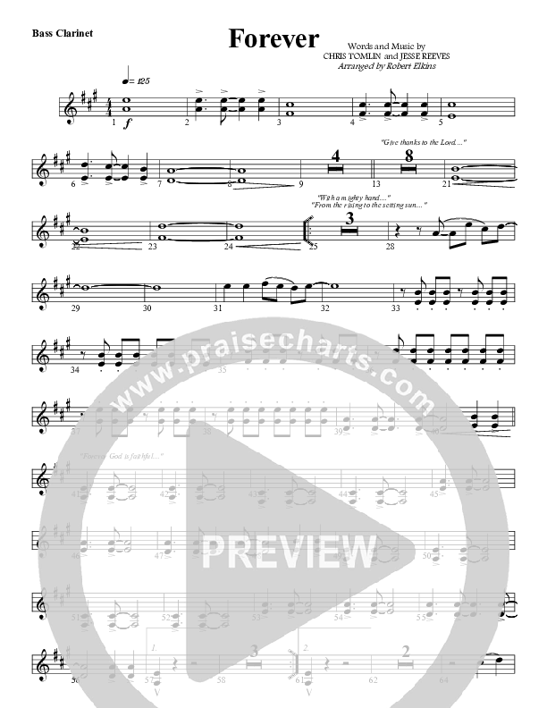 Forever Bass Clarinet (G3 Worship)