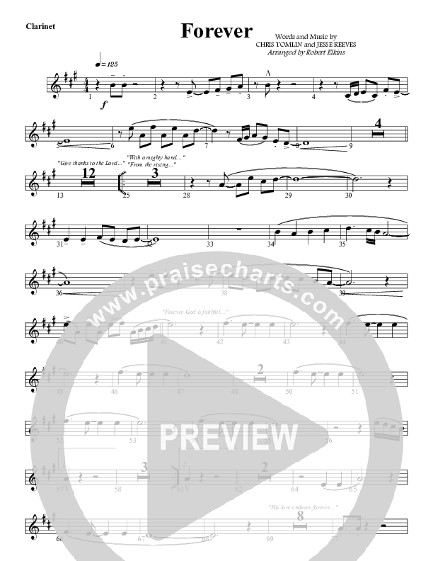 Forever Clarinet (G3 Worship)