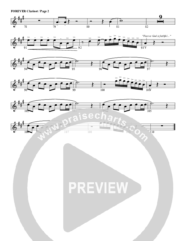 Forever Clarinet (G3 Worship)