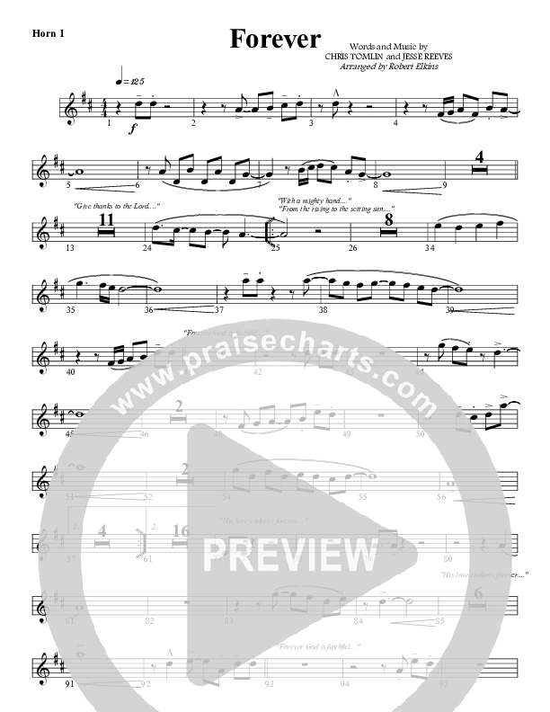 Forever French Horn 1 (G3 Worship)