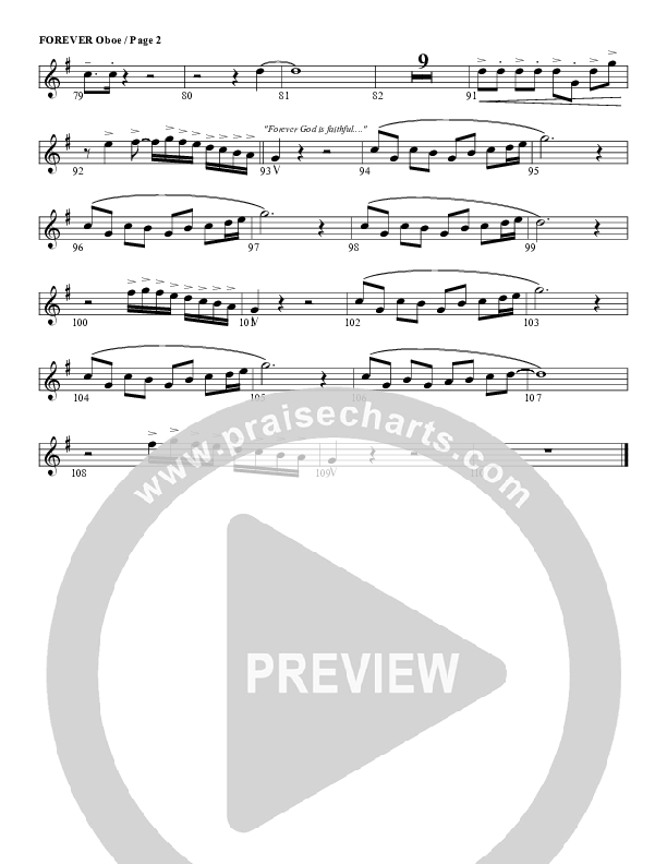 Forever Oboe (G3 Worship)