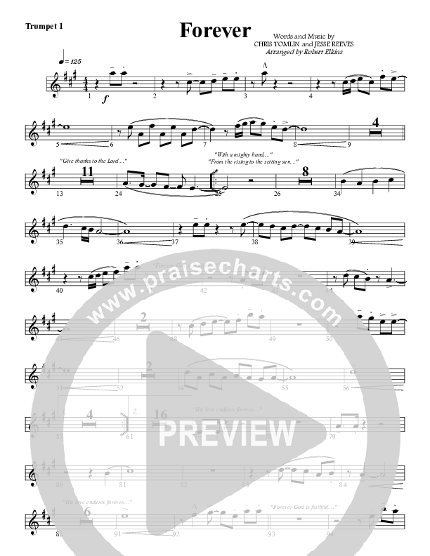 Forever Trumpet 1 (G3 Worship)