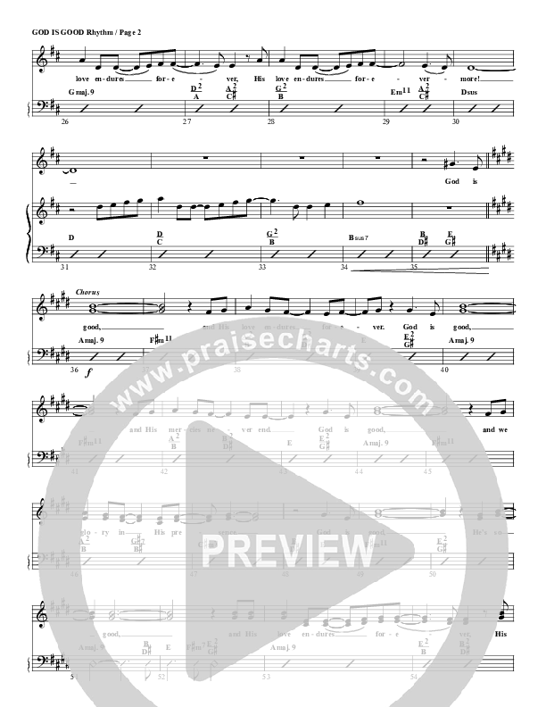 God Is Good Rhythm/Vocal (G3 Worship)