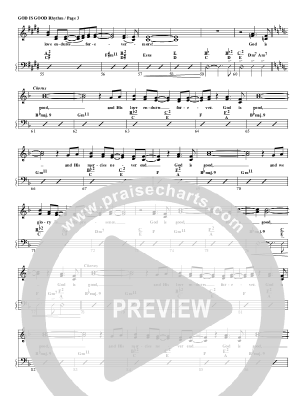 God Is Good Rhythm/Vocal (G3 Worship)