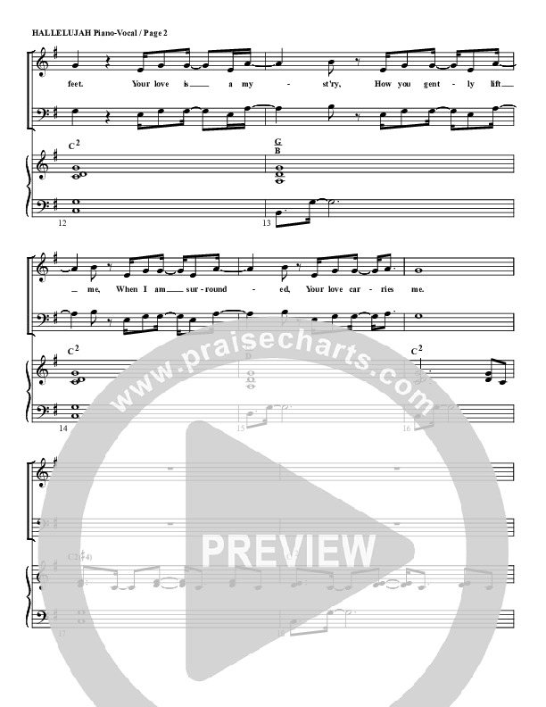 Hallelujah (Your Love Is Amazing) Piano/Vocal & Lead (G3 Worship)