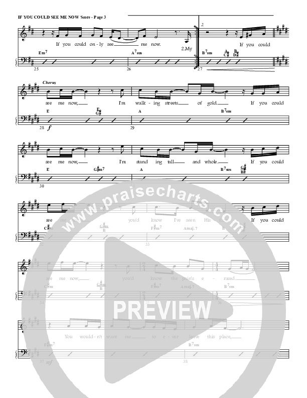 If You Could See Me Now Rhythm Chart (G3 Worship)