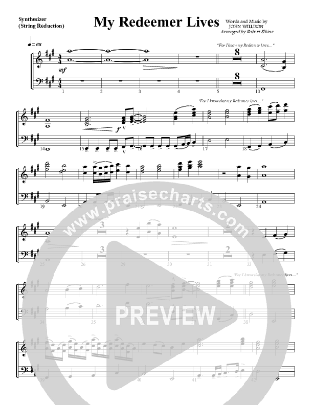 My Redeemer Lives Synth Strings (G3 Worship)