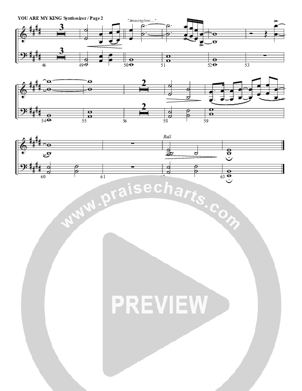 You Are My King (Amazing Love) Synth Strings (G3 Worship)