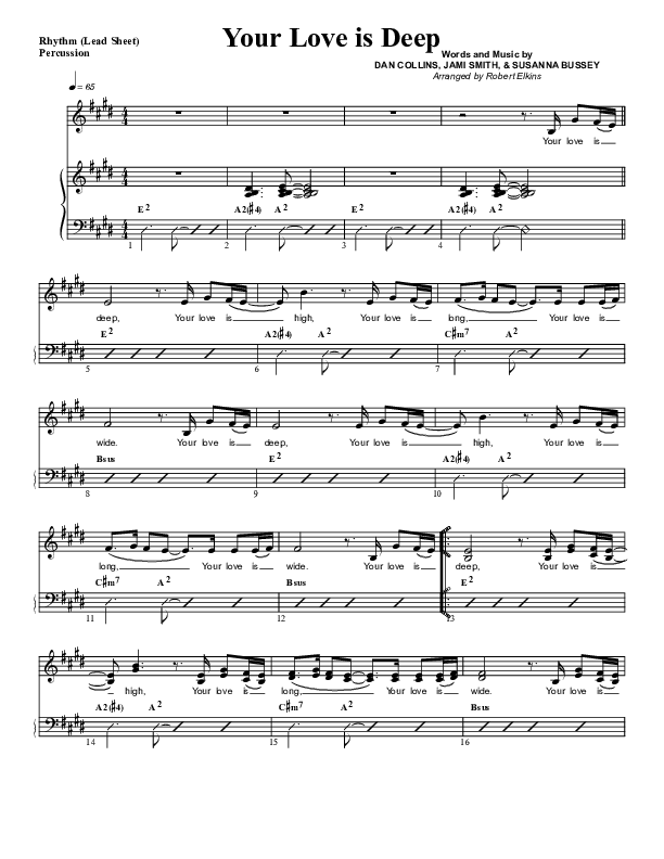 Your Love Is Deep Rhythm/Vocal (G3 Worship)