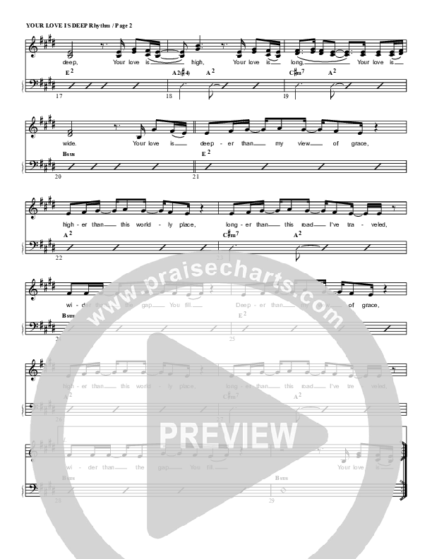 Your Love Is Deep Rhythm/Vocal (G3 Worship)