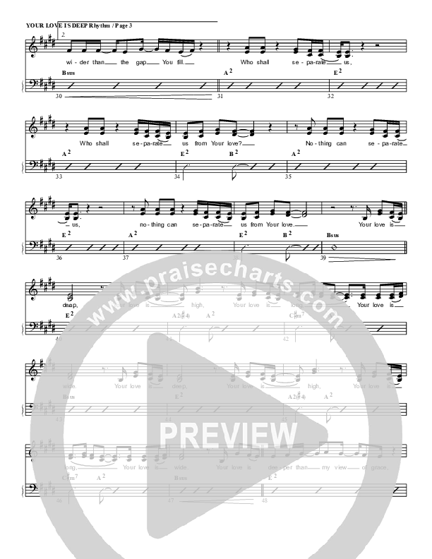 Your Love Is Deep Rhythm/Vocal (G3 Worship)