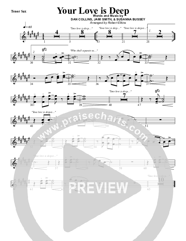 Your Love Is Deep Tenor Sax 2 (G3 Worship)
