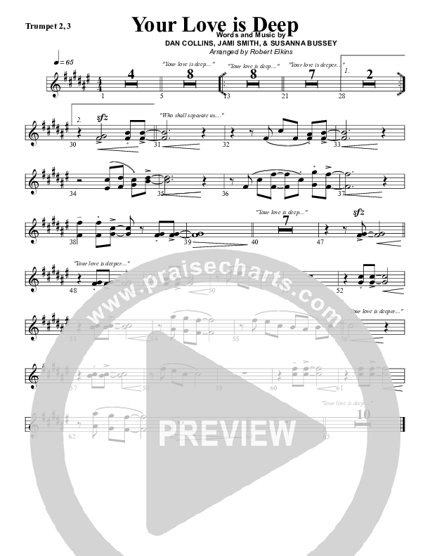 Your Love Is Deep Trumpet 2/3 (G3 Worship)