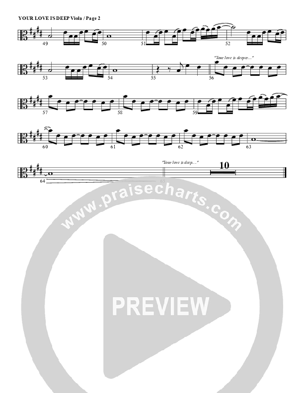 Your Love Is Deep Viola (G3 Worship)