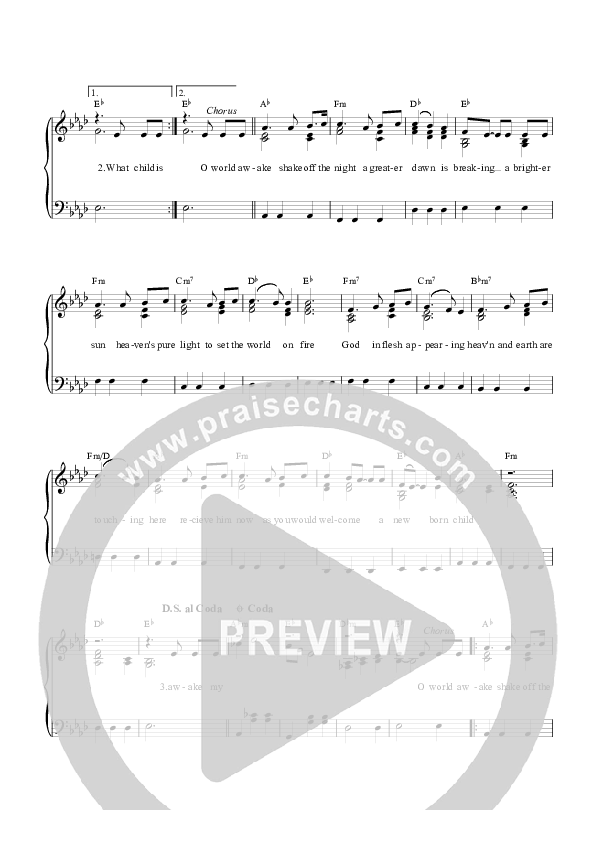 A World Awakes Piano/Vocal (Graham Kendrick)