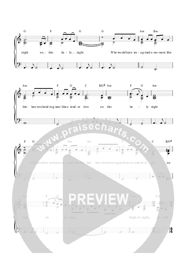 Night Of Nights Piano/Vocal (Graham Kendrick)