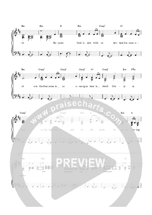 Rejoice God Is Now With Us Piano/Vocal (Graham Kendrick)