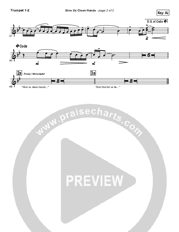 Give Us Clean Hands Brass Pack (Charlie Hall)