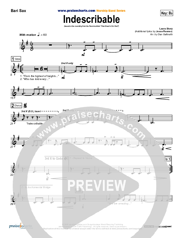Indescribable Bari Sax (Chris Tomlin / Passion)