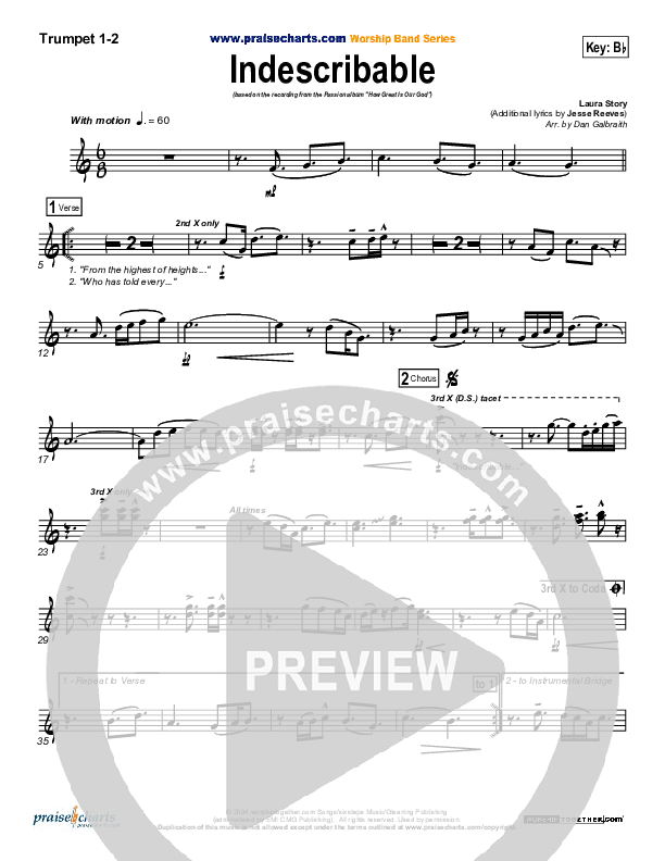 Indescribable Brass Pack (Chris Tomlin / Passion)