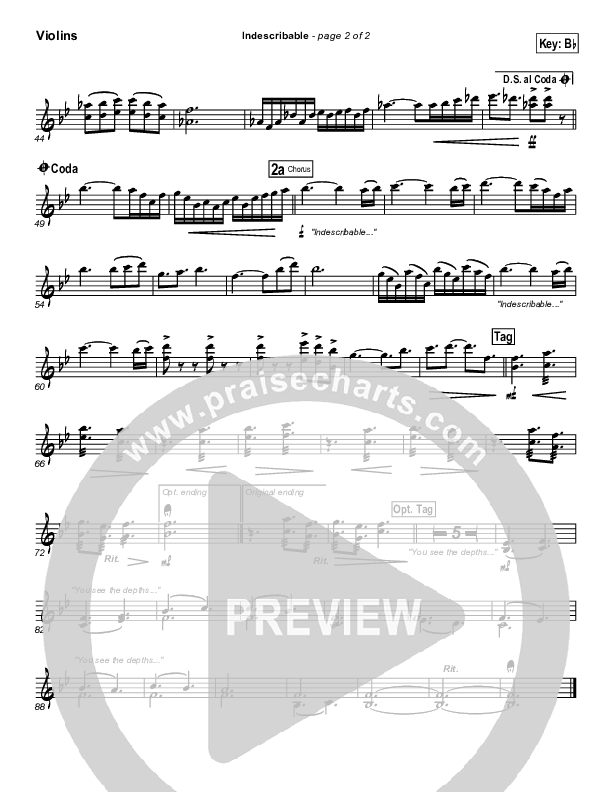 Indescribable Violins (Chris Tomlin / Passion)