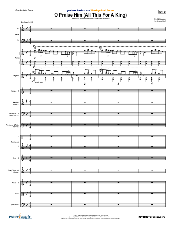 O Praise Him Conductor's Score (David Crowder)