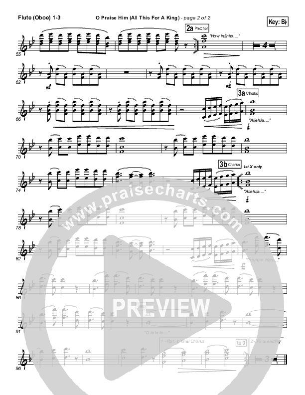 O Praise Him Flute/Oboe 1/2/3 (David Crowder)