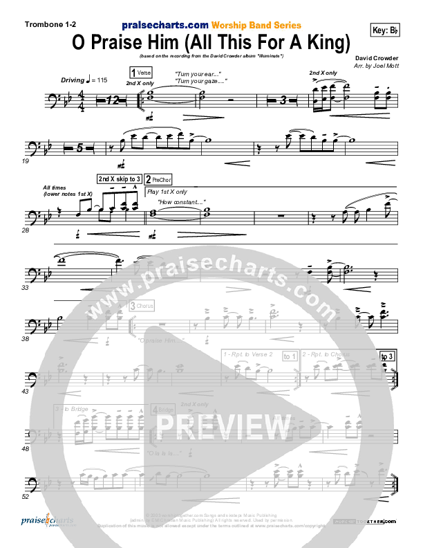 O Praise Him Trombone 1/2 (David Crowder)