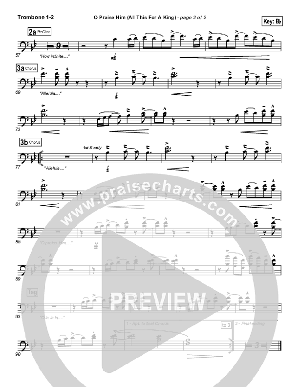 O Praise Him Trombone 1/2 (David Crowder)