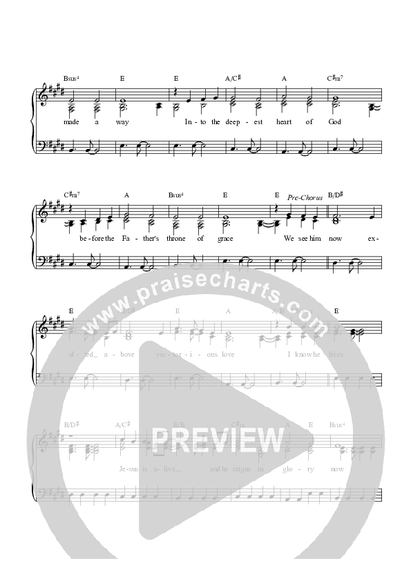 We Have A Strong And Certain Hope (I Know He Lives) Piano/Vocal (Graham Kendrick)