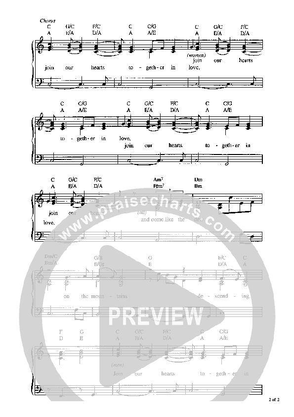 Join Our Hearts Piano/Vocal (Graham Kendrick)