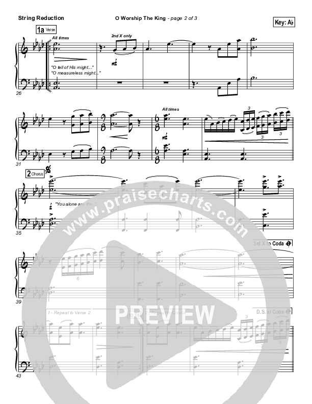 O Worship The King Synth Strings (Chris Tomlin / Passion)