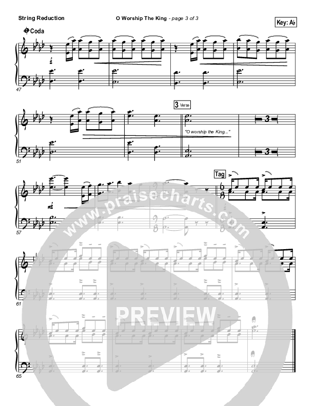 O Worship The King Synth Strings (Chris Tomlin / Passion)