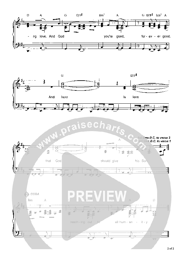 Your Love Your Mercy Piano/Vocal (Graham Kendrick)