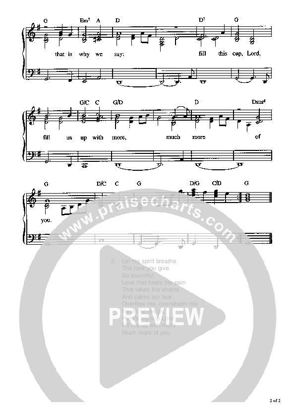 Let It Fill The Room Piano/Vocal (Graham Kendrick)