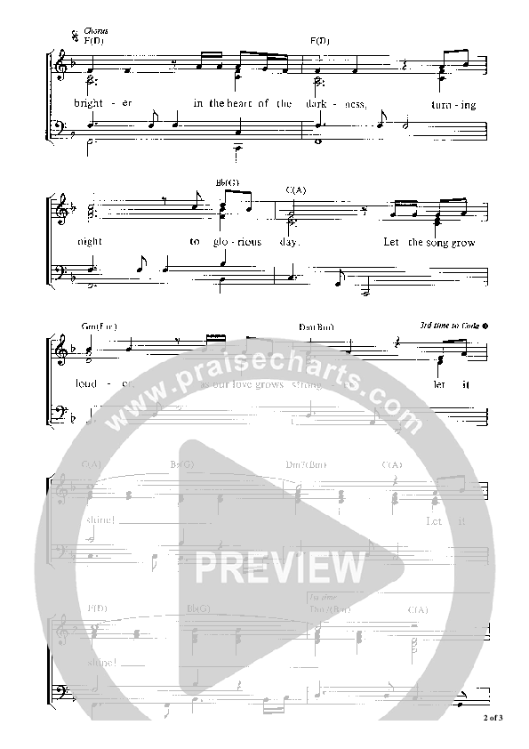 Let The Flame Burn Brighter Piano/Vocal (Graham Kendrick)