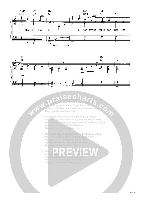 No Scenes Of Stately Majesty Piano/Vocal (Graham Kendrick)