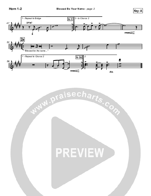 Blessed Be Your Name Brass Pack (Robin Mark)