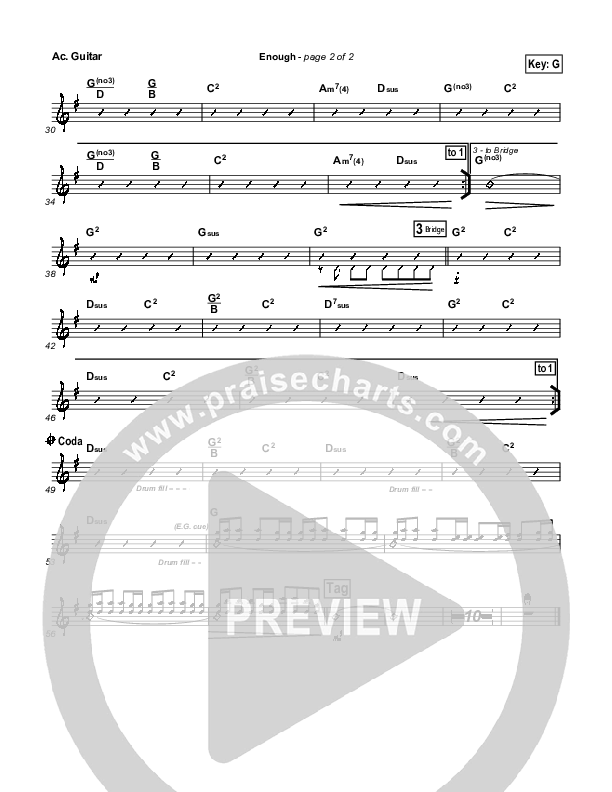 Enough Acoustic Guitar (Chris Tomlin / Passion)