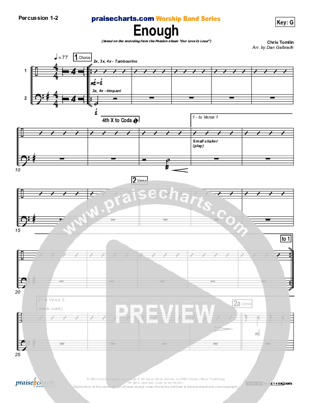 Enough Percussion 1/2 (Chris Tomlin / Passion)