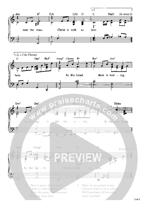 Here Is Bread Piano/Vocal (Graham Kendrick)