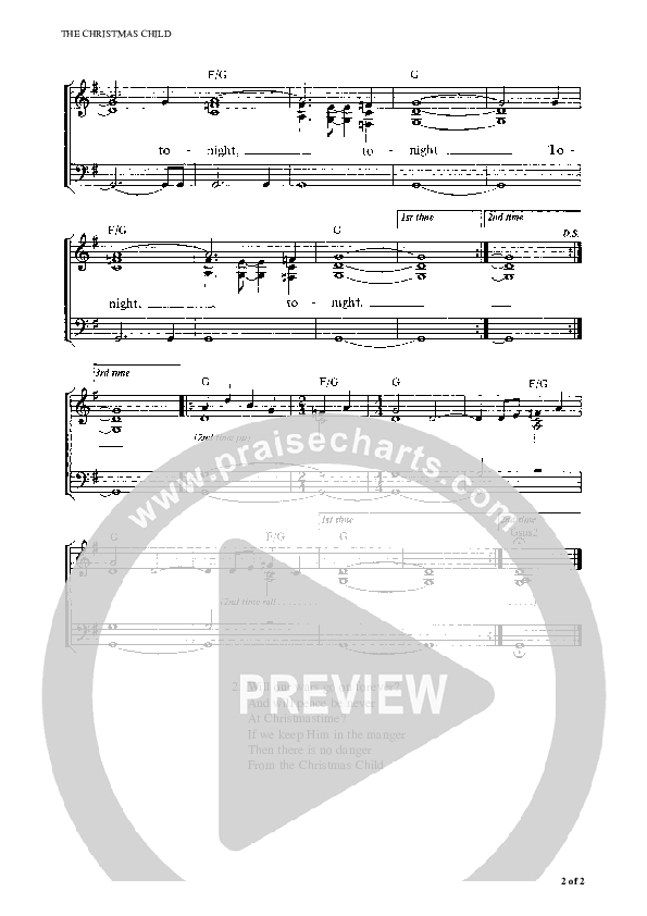 The Christmas Child Piano/Vocal (Graham Kendrick)