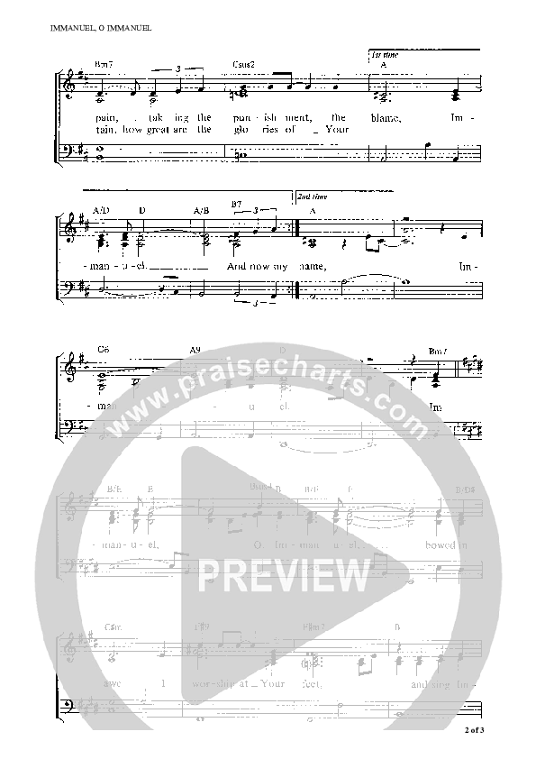 Immanuel O Immanuel Piano/Vocal (Graham Kendrick)