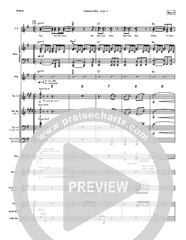 Famous One Orchestration (Chris Tomlin / Passion)