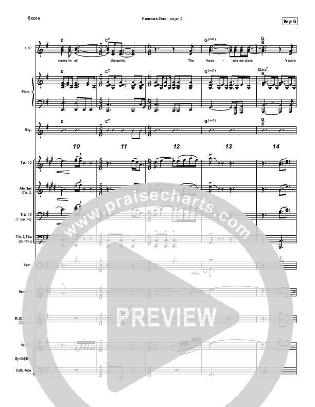 Famous One Conductor's Score (Chris Tomlin / Passion)