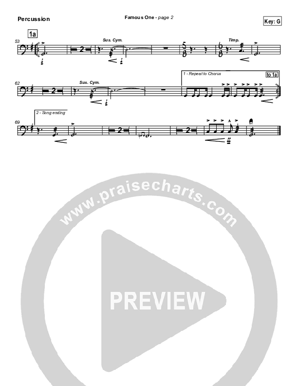 Famous One Percussion (Chris Tomlin / Passion)