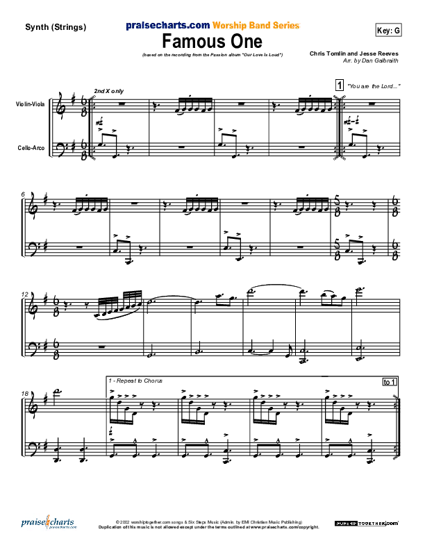 Famous One Synth Strings (Chris Tomlin / Passion)
