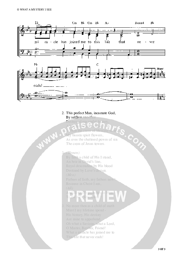 O What A Mystery I See Piano/Vocal (Graham Kendrick)